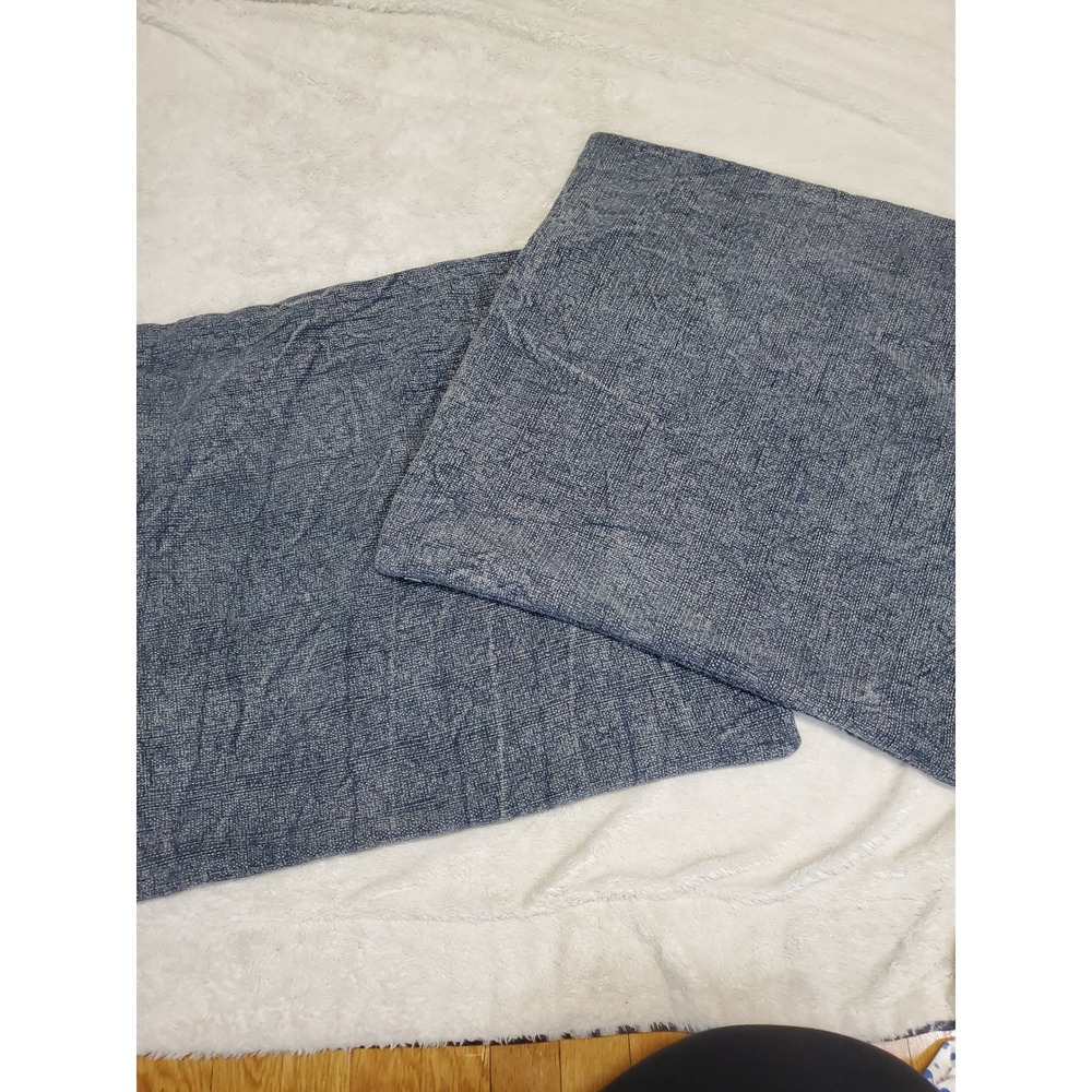Pottery Barn‎ Blue Euro Sham Pillow Case Cover Set Classic Basic Tapestry